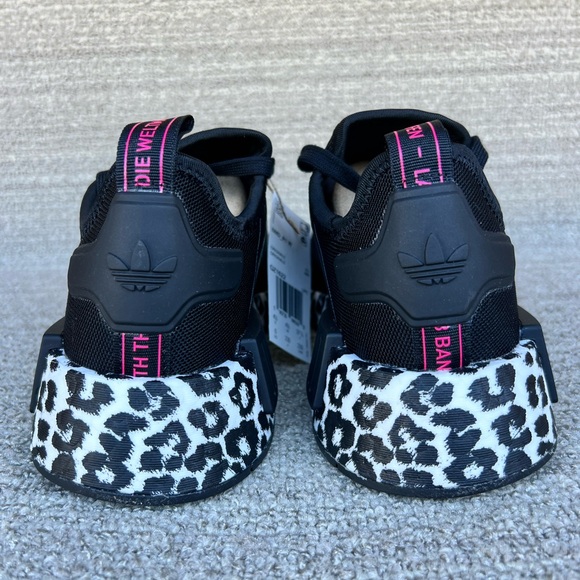 Adidas NMD R1 Black / Leopard Women’s Running Shoes 6 & 10 US Size NWB - Picture 6 of 11